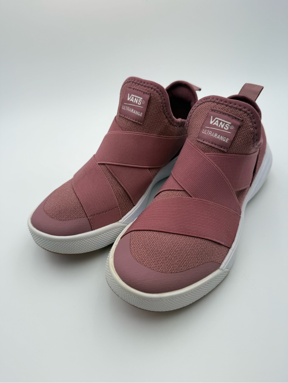 Vans UltraRange Women's Slip-On Sneakers in Dusty Rose